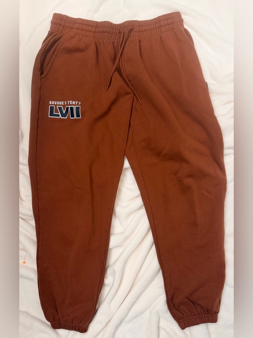 Unisex Savage X Fenty Super Bowl LVII Gameday Fleece Jogger Sweatpants Small
